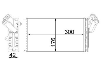 Kalorifer Radyatörü  MAHLE AH 104 000S  6448A7 9566944680 95669446 95.669.446 95.669.446.80 9179687505 0009179687505