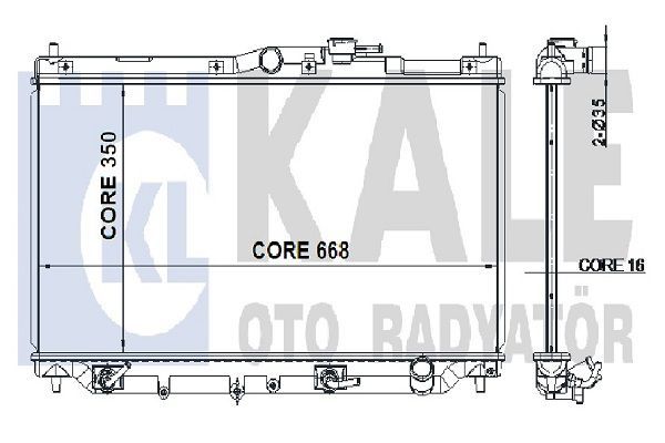 Su Radyatörü  Honda Accord (CB/CC)(10.1989->)  KALE 349900