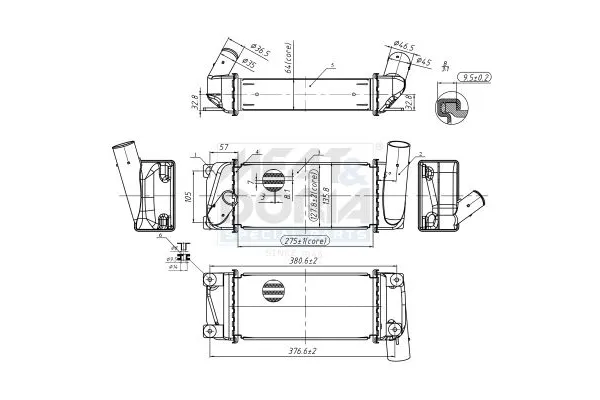 Turbo Radyatörü  ORİS 196-4835