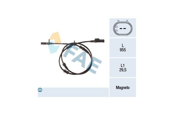 Abs Sensörü Ön Sağ veya Sol FAE 78501