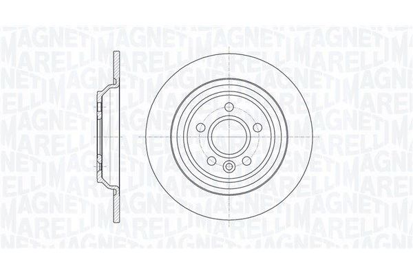 Fren Disk Ayna Arka Sağ ve Sol Volvo S60 Cross Country (03.2015->)  MAGNETI MARELLI 361302040335