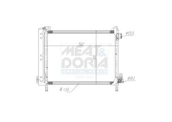 Klima Radyatörü  VALEO 860158  921001HC1B 921001HC3B