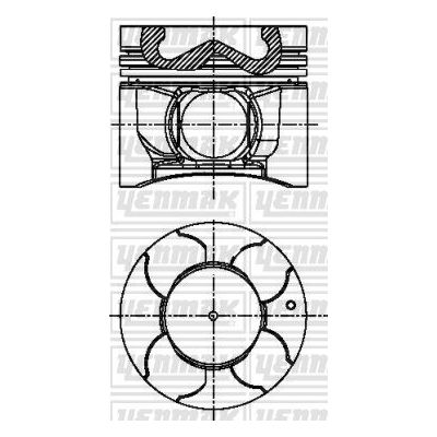 Piston (91.10MM-STD)  YENMAK 31-04363-000-TPR