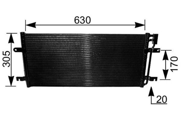 Klima Radyatörü  Volkswagen T4 Transporter Bus Syncro (08.1992->2003)  MAHLE AC 231 000S