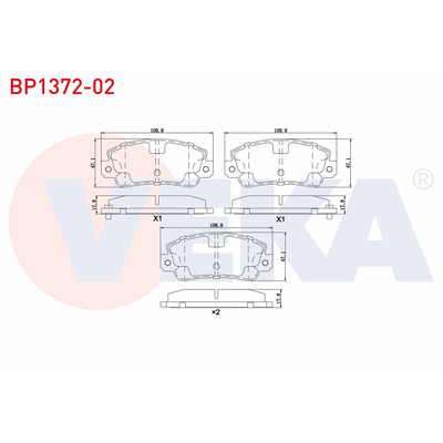 Fren Disk Balata Ön VEKA BP1372-02