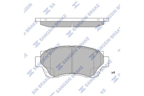Fren Disk Balata Ön Toyota Camry (XV10)(1992->)  SANGSIN SP1138