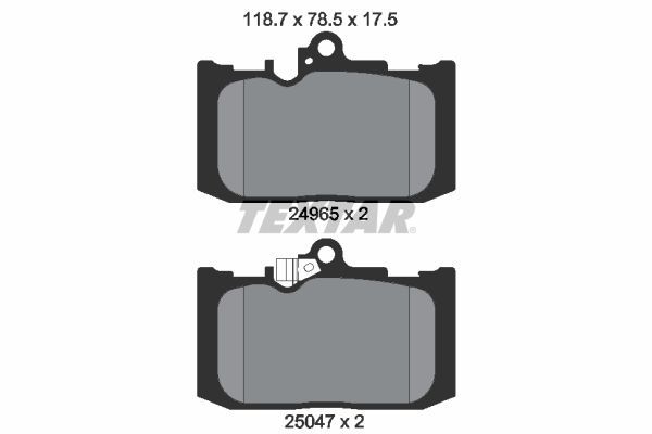 Fren Disk Balata Ön Lexus RC (2014->)  TEXTAR 2496501