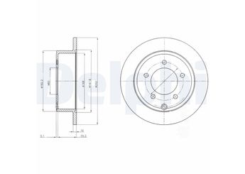 Fren Disk Ayna Arka Sağ ve Sol DELPHI BG4179  5105515AA 105105515AA