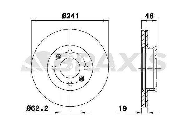 Fren Disk Ayna Ön Sağ ve Sol BRAXIS AE0119