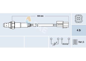 Oksijen (Lambda) Sensörü  FAE 77344  96419957 96333009