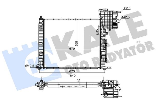 Su Radyatörü  BMW 3 Serisi Sedan (F30)(2011->)  KALE 363605