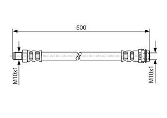 Fren Hortumu Ön Sağ veya Sol BOSCH 1 987 476 453  A1694280035 1694280035 169 428 00 35 A 169 428 00 35