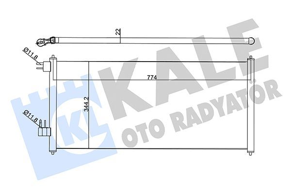 Klima Radyatörü  Ford Transit Connect (TC7)(2002->)  KALE 299800