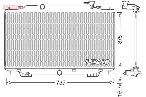 Su Radyatörü  DENSO DRM44042