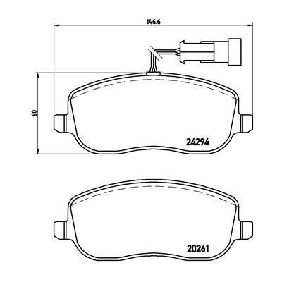 Fren Disk Balata Ön BREMBO P 23 100