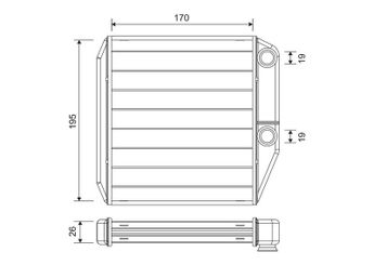 Kalorifer Radyatörü  VALEO 811600  77366513