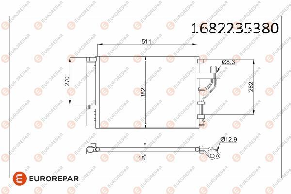 Klima Radyatörü  Kia Carens (RP)(2013->)  EUROREPAR 1682235380