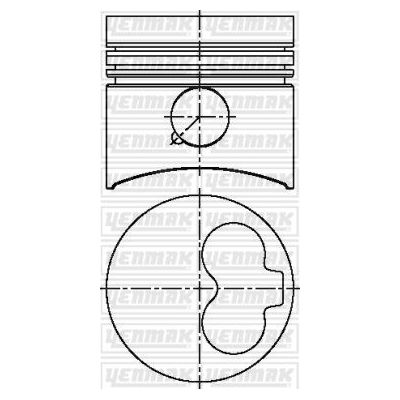 Piston (77.01MM-0.50)  GOETZE 87-72187-050