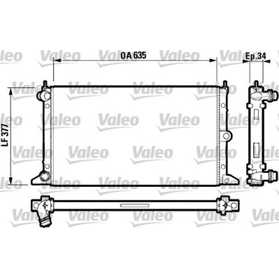 Su Radyatörü  Volkswagen Sharan (7M6/7M9)(04.2000->2010)  VALEO 732790