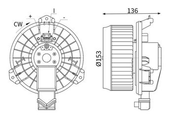 Kalorifer Motoru  MAHLE AB 425 000S  8710302120