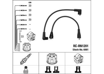 Buji Kablosu  NGK 6981  7700529568 77 00 529 568