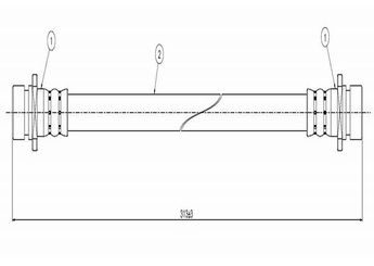 Fren Hortumu Arka Sağ veya Sol CAVO C800 303A  46430SA7024 46430SA7005 46430SA7023
