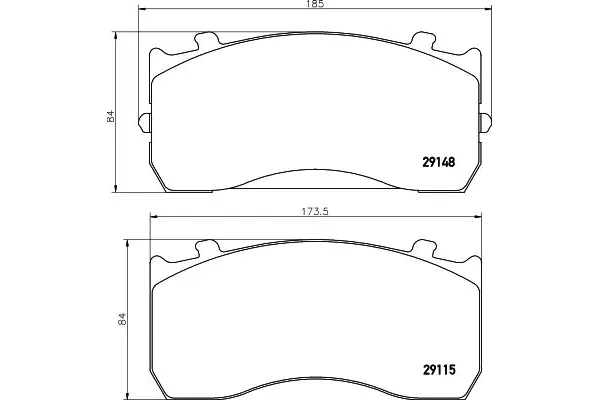 Fren Disk Balata Ön veya Arka EREN BALATA YERN-D.302/1 M201