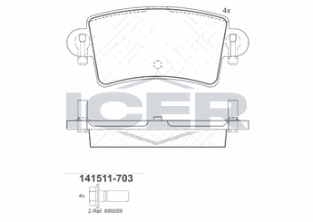 Fren Disk Balata Arka AYD 60039AA  4403467 4406000Q2K 44060-00Q2K 4406000QAE 44060-00QAE 1605982 16 05 982 44 03 467 7485114491 74 85 114 491 7701206763 77 01 206 763 8660004483 86 60 004 483 8671016747 86 71 016 747 D406000QVA D4060-00QVA 9111467 91 114 67 93173182 93 173 182