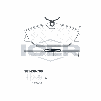 Fren Disk Balata Ön KALE BALATA 23172 183 24 ANS KD13