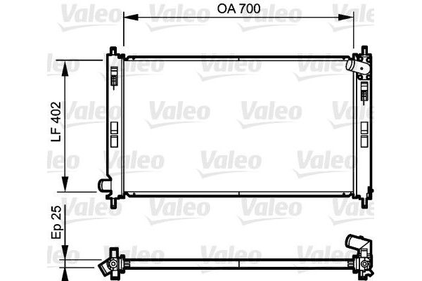 Su Radyatörü  Citroen C4 Aircross (04.2012->)  VALEO 735200