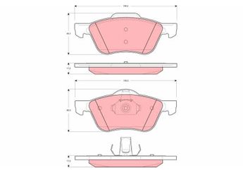 Fren Disk Balata Ön TRW GDB3272  410609F525 4106009F525 41060-9F525