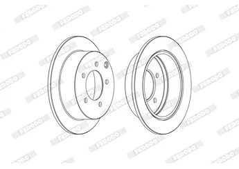 Fren Disk Ayna Arka Sağ ve Sol FERODO DDF1986C  MN116332 4615A119 4615A194