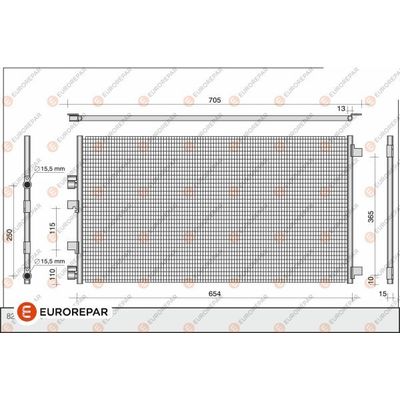 Klima Radyatörü  Renault Megane II 3 Kapı (10.2002->)  EUROREPAR 1610163680