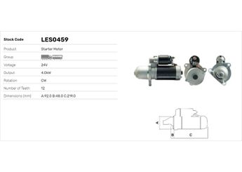 Marş Dinamosu  LUCAS ELEKTRIK LES0459  21477586 3978710 8113230 8192965 85000447 85003304