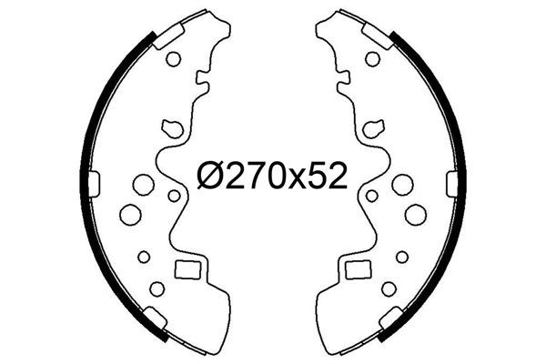 Fren Pabuçlu Balata Arka VALEO 564314