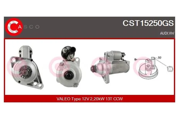 Marş Dinamosu  Volkswagen T6.1 Transporter P.Van (SH)(07.2019->2024)  SPAGO STR1082