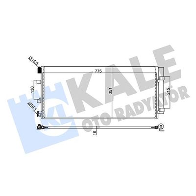 Klima Radyatörü  Renault Master III Kamyonet / Şasi - Çift Kabin (06.2010->)  KALE 342560