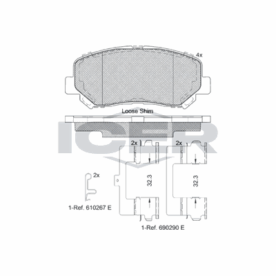 Fren Disk Balata Ön OTOZONE FDO9179-R