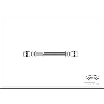Fren Hortumu Arka Sağ veya Sol Renault Clio III Grandtour (01.2008->)  OTOZONE FHA1005