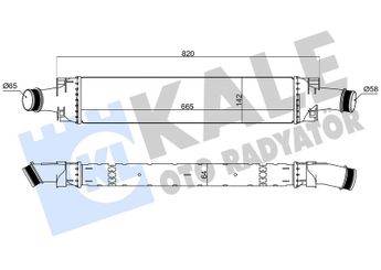 Turbo Radyatörü  DENSO DIT02017  8W0145805 8W0145805AD 8W0145805N 8W0145805Q