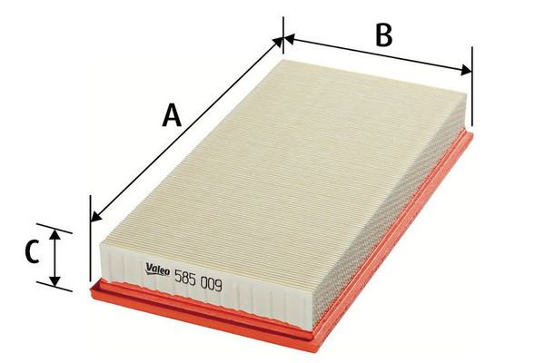 Hava Filtresi  Audi S3 (8L)(11.1998->)  VALEO 585009
