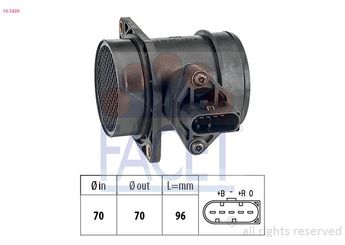 Hava Debimetresi  NGK 96999  6A906461D 6A906461C 06A 906 461 C 6A906461CX 06A 906 461 CX 06A 906 461 D 6A906461DX 06A 906 461 DX