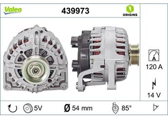 Alternatör  VALEO 439973  51754153 46843097 6204123 24447429 6204235 93174469 93189237 R1530074