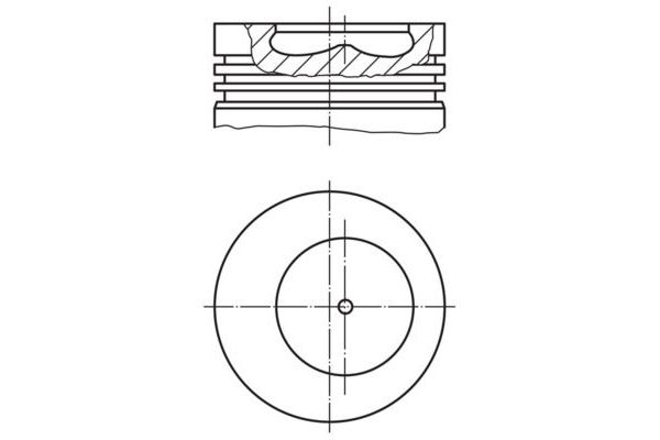 Piston (93.00MM-STD)  MAHLE 009 07 00
