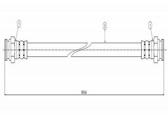 Fren Hortumu Arka Sağ veya Sol CAVO C800 085A  7700674508 7701349338 7704001931 7704001932