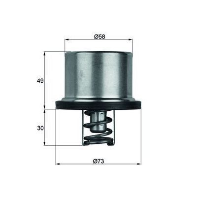 Termostat 86 °C  MAHLE THD 1 86