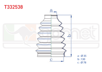 Aks Körüğü Ön Dış Sağ veya Sol GOMET T332538  7701469416 77 01 469 416