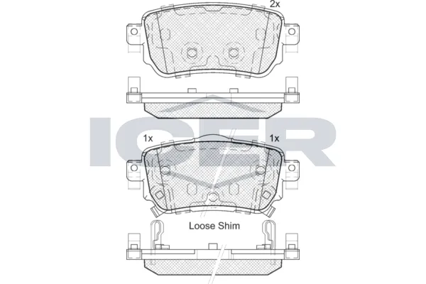Fren Disk Balata Arka Nissan X-Trail (T32)(04.2014->)  KRAFTVOLL 07160009