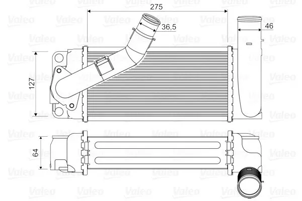 Turbo Radyatörü  Toyota Auris (E15)(10.2006->)  VALEO 818351