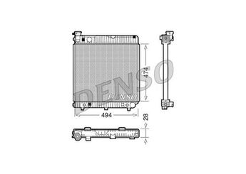Su Radyatörü  DENSO DRM17002  DRM17002 6015005503